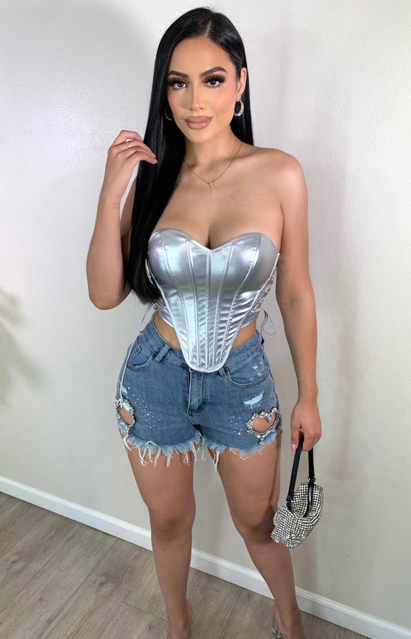 Mimi corset (silver)