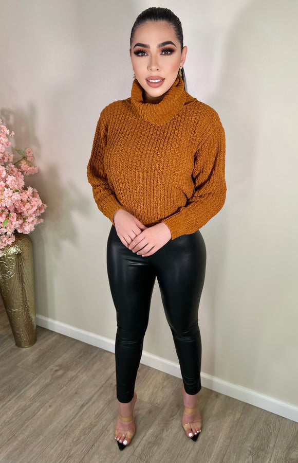 Bianca knit sweater (rust)
